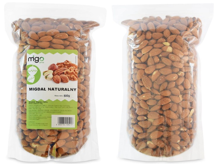 migdały opakowanie 500 g