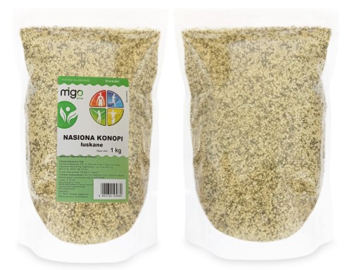 ziarna konopi bez łuski