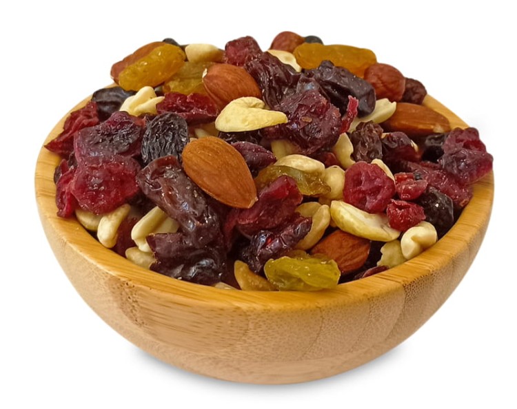 mieszanka studencka w misce