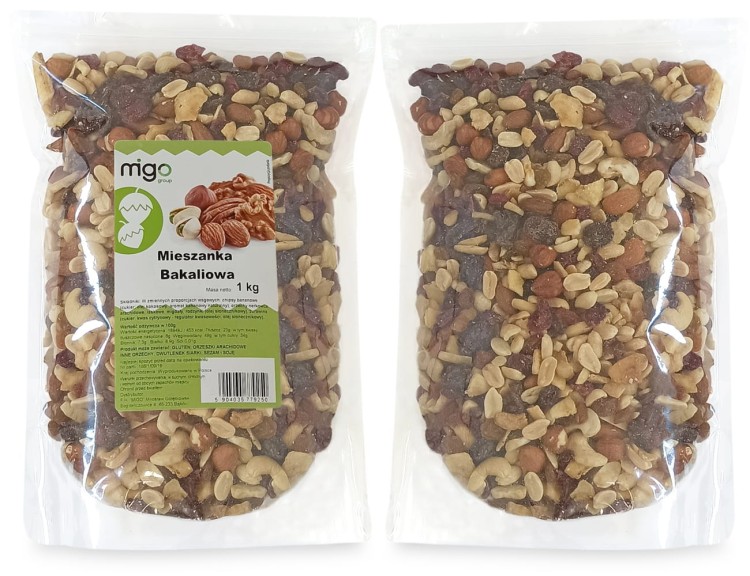 mieszanka orzechów i suszonych owoców
