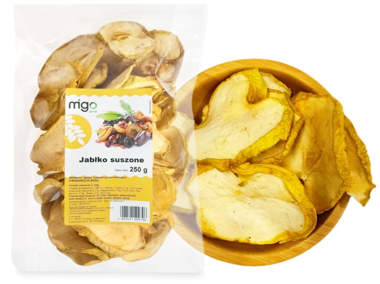 suszone jabłka -plastry