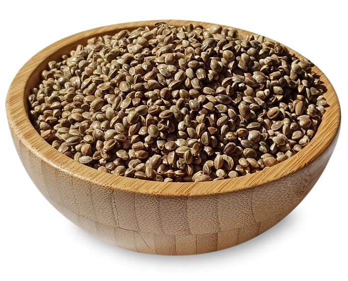 ziarno konopi niełuskane