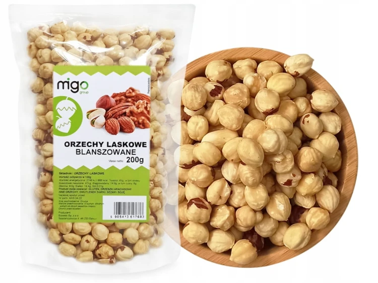 Orzechy laskowe blanszowane 200g-MIGOgroup