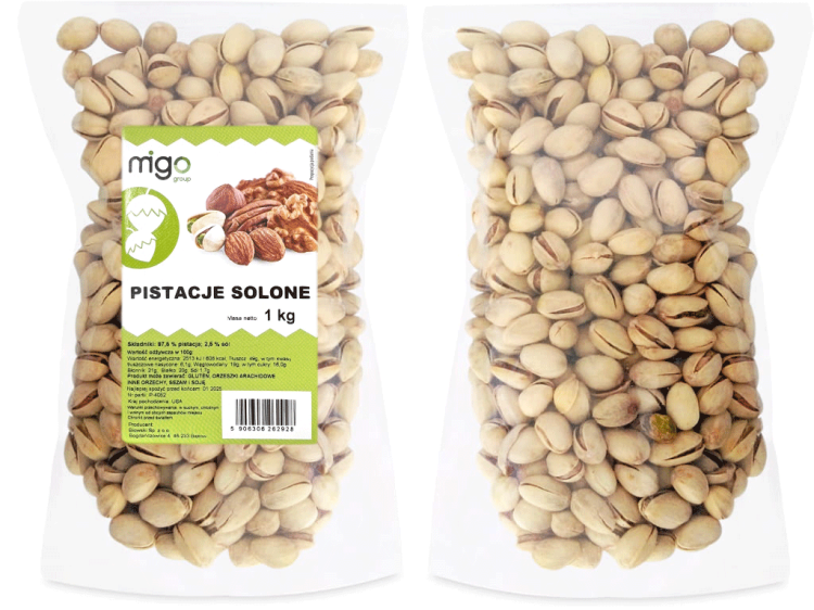 pistacje solone w łupinie