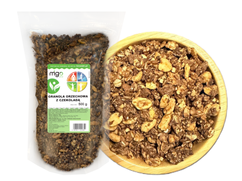 granola orzechowa z czekoladą 500g GOmigo